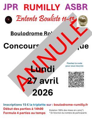 Concours annulé